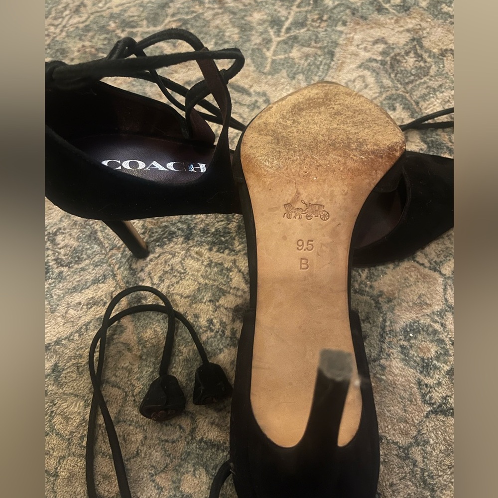 Coach lace up heels